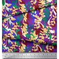 thumbnail image 3 of Soimoi Cotton Poplin Fabric Leaves Artistic Print Fabric by The Yard 56 Inch Wide, 3 of 3