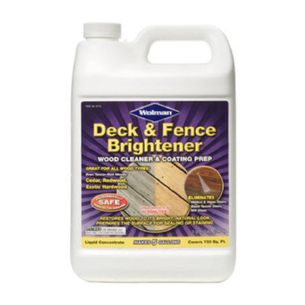 Wolman 16116 Deckbrite Deck & Fence Brightener Gallon Wood Cleaner