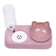 thumbnail image 1 of Cuenco doble para mascotas, previene la caída, protección del cuello, bebedero automático, juego de cuencos de agua y comida para perros y gatos, 1 of 2
