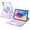 Lavender, variant on GEAK Compatible With iPad A16 11th 10th Generation Case with Keyboard, 360 Rotation Detachable Case with 7 Colors Backlit Keyboard for iPad A16/10th Gen, with Multi-Touch Trackpad