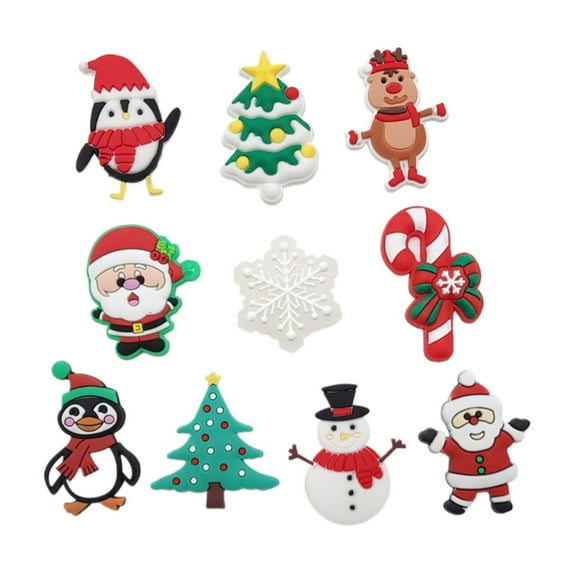 Christmas Accessories Shoe Buckle PVC Soft Rubber Accessories