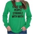 thumbnail image 4 of Funny People Struggle With Math Long Sleeve TShirt Men Women Brisco Brands 2X, 4 of 6
