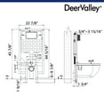 thumbnail image 2 of 1.1/1.6-GPF Dual Flush Concealed In-Wall Toilet Tank with Gravity Fed Technology, Carrier for Back to Wall Toilet, 2 of 4