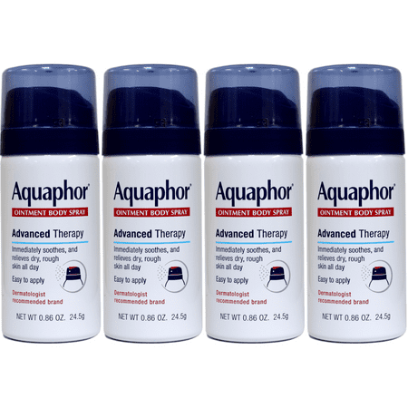 Aquaphor Ointment Body Spray Advanced Therapy Travel Size 0.86 oz Pack of 4