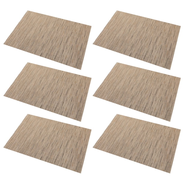 6 uds. Manteles Individuales de bambú coloridos de estilo escandinavo impermeables y antideslizantes estera aislante fácil de limpiar