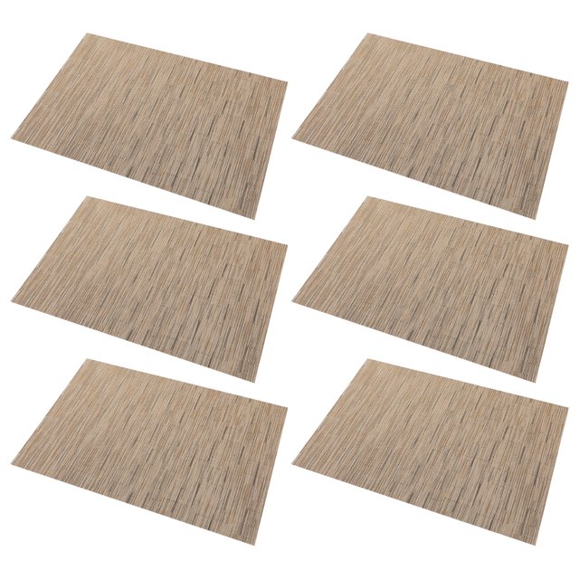 6 uds. Manteles Individuales de bambú coloridos de estilo escandinavo impermeables y antideslizantes estera aislante fácil de limpiar