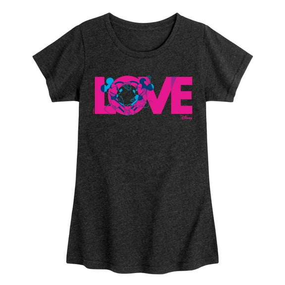 Disney - Love M And M - Toddler & Youth Girls Short Sleeve Graphic T-Shirt