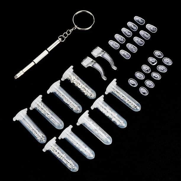 Mgaxyff Eyeglass Repair Tool,Eyeglasses Glasses Repairing Kit Set Nose