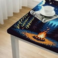 thumbnail image 4 of HAOXIT Camping Party Tablecloth Adventure Camp Out Design Rectangular Picnic Hiking Camper Tablecover for Campfire Forest Nature Birthday Party Decorations  44''x44'', 4 of 7