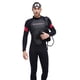 thumbnail image 3 of WDOplteas Trajes Buceo Una Hombres Mujeres Trajes Surf Neopreno 3 Mm (Hombres Negros M), 3 of 7