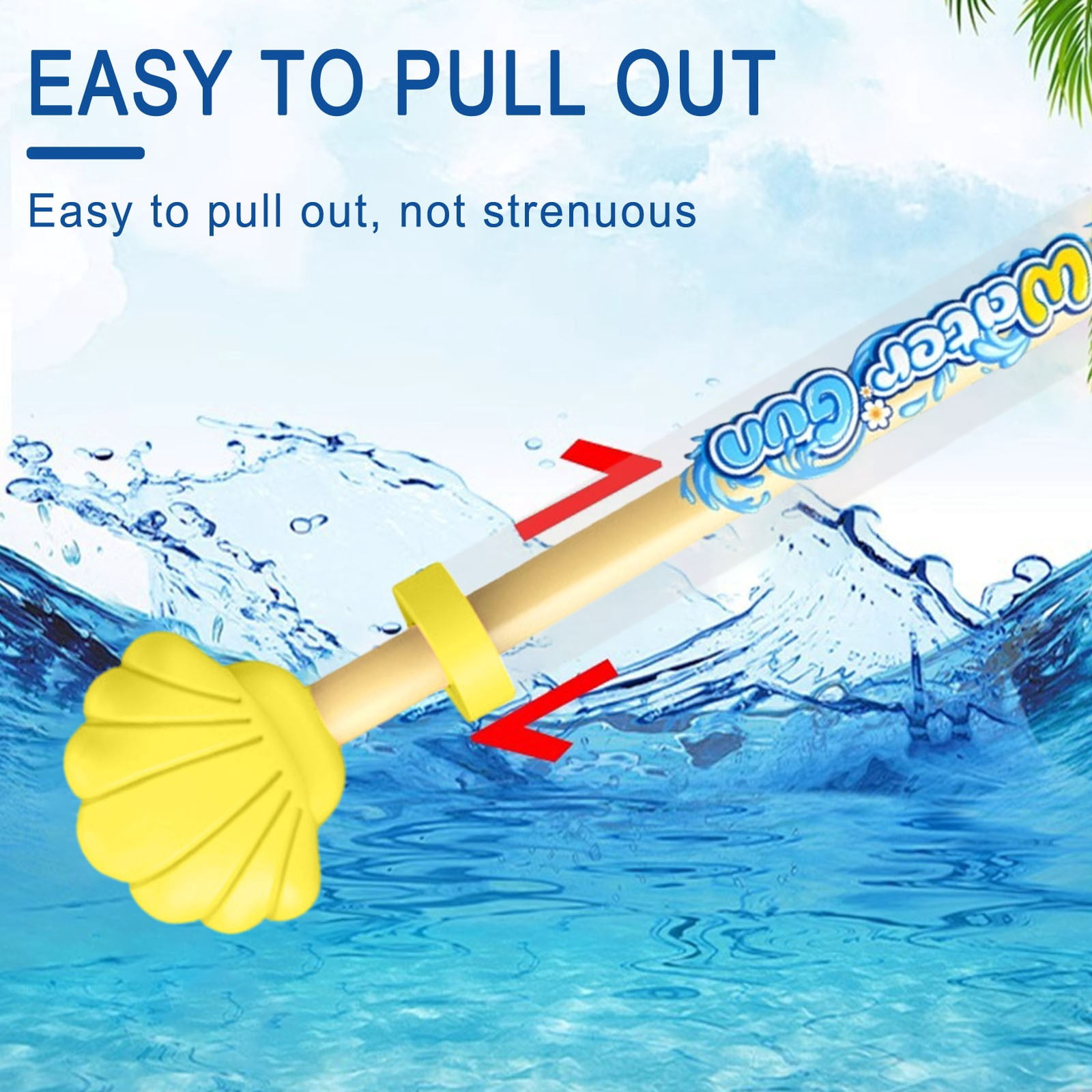 Creativity Fireworks Water Gun,Cute Shell Shaped Sprays Water Like Fireworks,Squirt Gun Umbrella-Shaped Spray for Summer Pool, Backyard, Beach, Birthday Party Outdoor Game