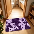 thumbnail image 6 of Dtchengua Western Cow Print Bath Mats 16x24 Inch for Bathroom, Soft Absorbent Cow Bath Rug for Kitchen Bathroom Laundry Bedroom Living Room Decoration(Purple), 6 of 7