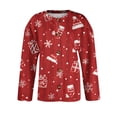 thumbnail image 5 of Womens Christmas Printed Button Front Long Sleeve Cardigan Soft Loose Fit Holiday Outerwear S, 5 of 6