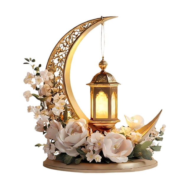 Decoración acrílica para Ramadán, soporte de escritorio plano 2D para coleccionar obras de arte con base estilo A