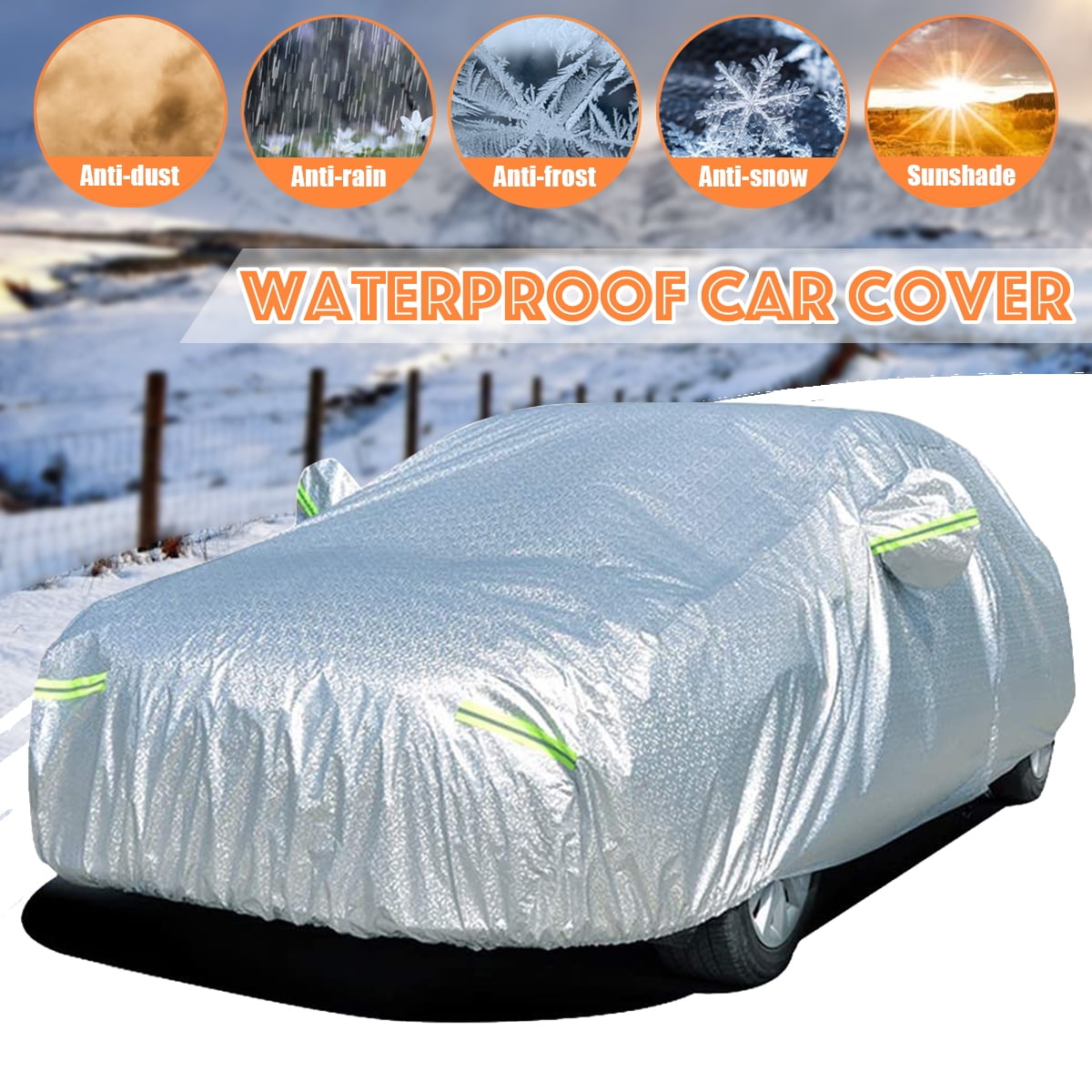 Full Cover PEVA Blue Waterproof Dust Heat Rain UV Resist All Weather Protection Full Cover PEVA Blue Waterproof Dust Heat Rain UV Resist All Weather Protection