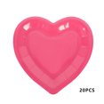 thumbnail image 1 of Gupgi 20pcs Disposable Tableware Set, Heart Shape Plates or Napkins Valentine's Day Party Supplies Photography Props, 1 of 6
