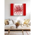thumbnail image 4 of Eucalyptus Red Wall Art for Living Room,Canvas Picture Wall Decor for Bathroom Bedroom,Stripe Bottle Flower Cactus Retro Plant Painting Artwork for Office Kitchen Hallway Dining Room Decor 16"x20", 4 of 8