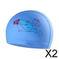 thumbnail image 1 of Natación infantil,Gorro de natación para niños,Gorro de baño elástico para niños,funda para la cabeza,niños y niñas,Protector auditivo para piscina para niños pequeños de 2 a 2 piezas, 1 of 8