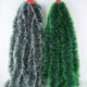 thumbnail image 4 of Guirnalda de cintas decorativas navideñas de 2 a 8 m, adornos colgantes para árbol de Navidad, corona de oropel de caña verde para fiesta de Año Nuevo, decoración del hogar, 4 of 5