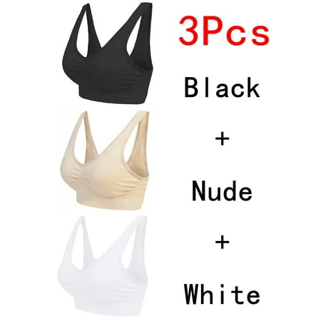 

VSNOW Women Seamless Padded Wirefree Sports Bra S-6XL