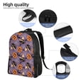 thumbnail image 5 of Gaeub Vintage Halloween Black Cat Print Unisex Backpacks, College Bookbag,Daypack with Padded 15" Laptop Sleeve,for School, Work, and Travel, 5 of 8