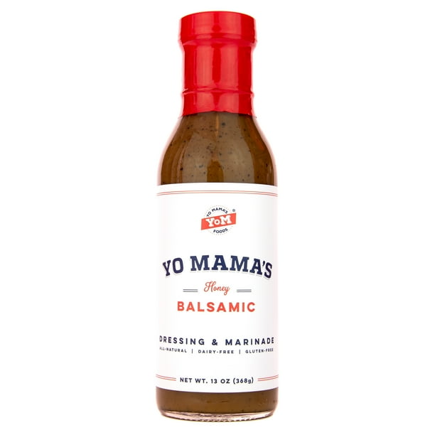 Yo Mama's Foods Honey Balsamic Salad Dressing & Marinade Low Carb, Low Sodium, Dairy Free 1