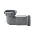 thumbnail image 4 of Kitchen Sink Drain Connector Y Shape Anti Backflow Grey ABS Pipe Elbow, 4 of 7
