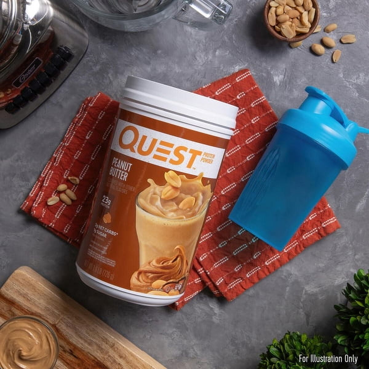 Quest Protein Powder, Peanut Butter, 24g Protein, 1.6 lb 25.6 oz