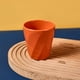 thumbnail image 4 of Vasos de plástico multiusos - 5 colores: negro, blanco, rosa, naranja, amarillo - vasos de grado alimentario de 9x8,5 cm con diseño de empuñadura torcida, 4 of 6
