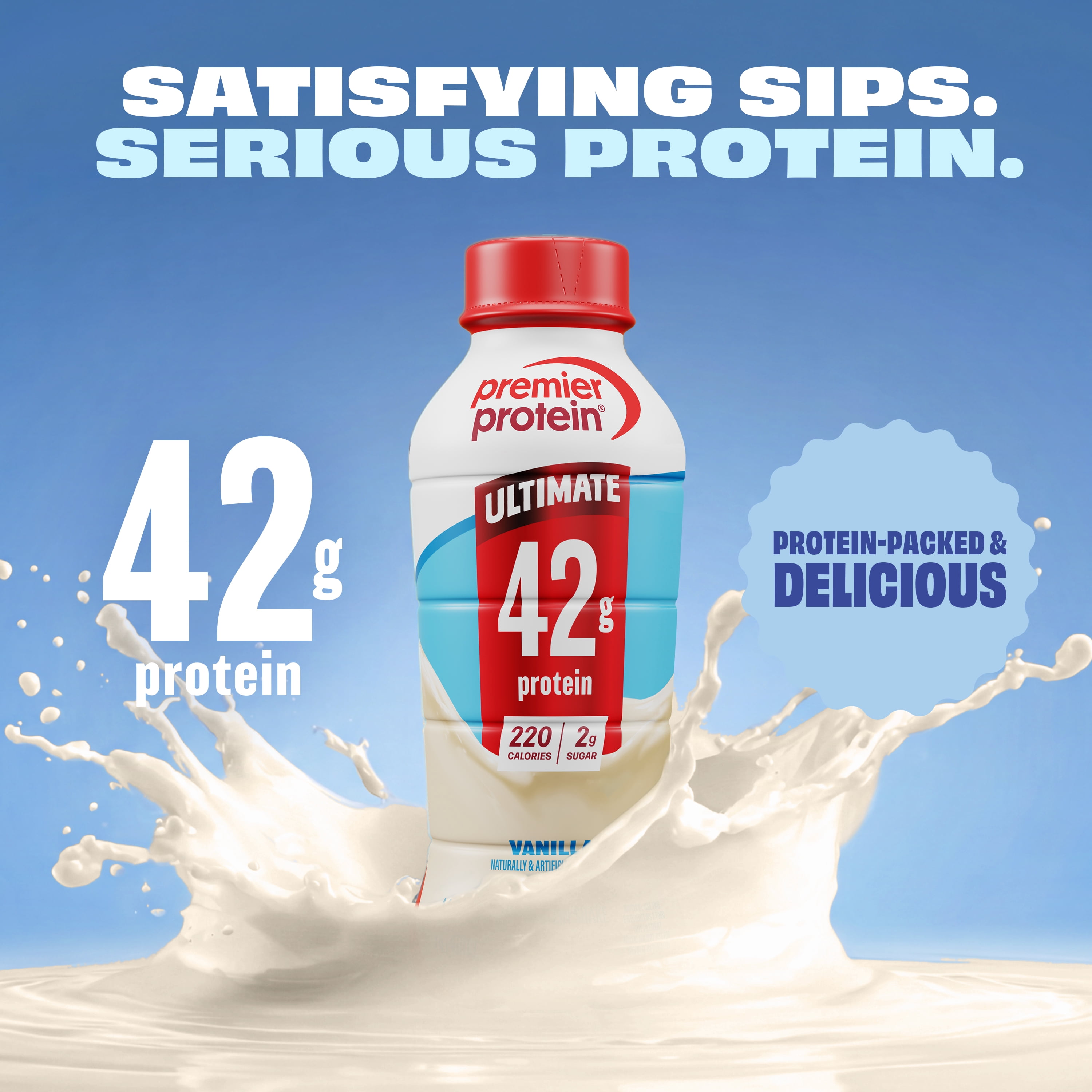 Premier Protein, Ultimate 42g Protein Shake, Vanilla, 14 Fl Oz, 12 Ct