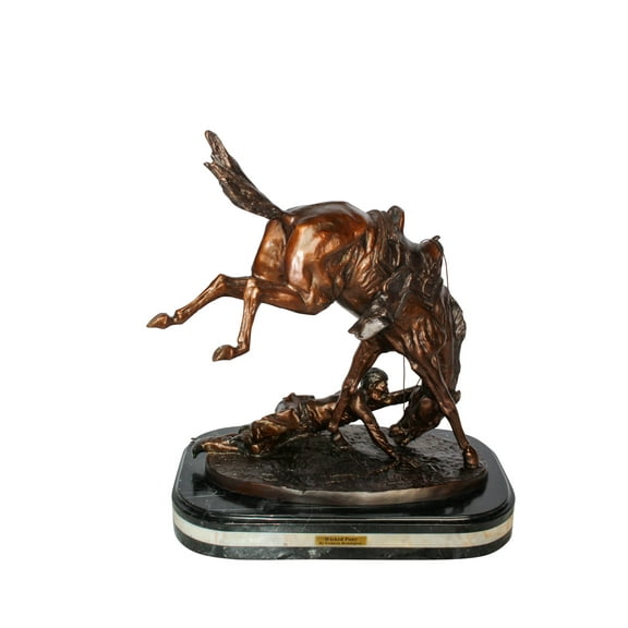Wicked Pony Bronze Statue by Frederic Remington 19" x 11" x 23"H