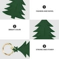 thumbnail image 5 of COSMOBETTY 1Set Christmas Tree Shaped Key Chain Leather Green Bag Decoration Pendant 7.5X1.6In, 5 of 8