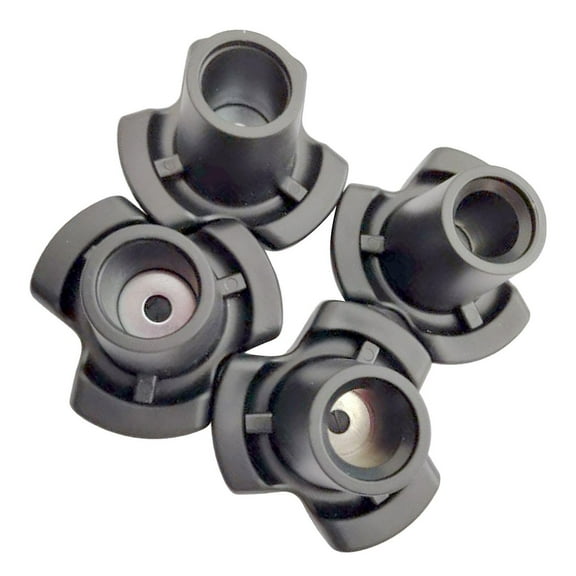 4Pcs Cane Tips Skid Accessory Heavy Duty Self Standing Tripod Stable Trekking Pole Rubber Tips Crutch Stick Feet Cover , 19MM