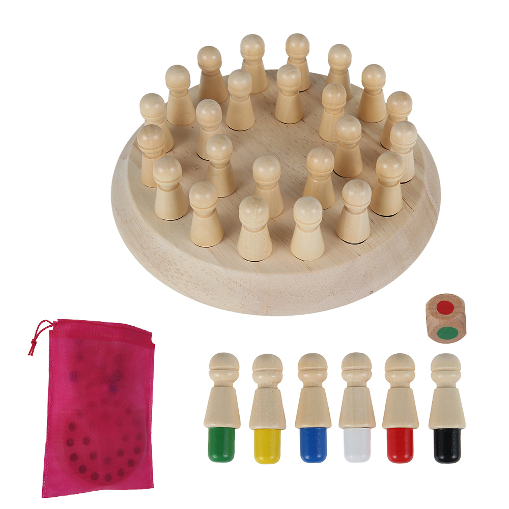WILLKEY Kids Board Game Wooden Memory Match Stick Chess Game Puzzle Toy  Training Fu G - Walmart.com