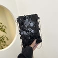 thumbnail image 7 of Purse for Women Sequin Crossbody Cell Phone Purse Compact Glitter Metal Chain Sling Bag for Evening Party Hang Bags for Women Color Black Size One Size, 7 of 7