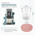 thumbnail image 4 of Replacement for Ninja Creami Deluxe Pints and Lids 4 Pack,Compatible with Ninja Creami 11-in-1 NC501 NC500 Series Deluxe Ice Cream Maker,24oz Deluxe XL Cups, 4 of 5