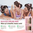 thumbnail image 2 of Heatless Curls Overnight Rods Set – 4PCS Flexible Heatless Curling Rods for Long & Short Hair, Soft No Heat Hair Curler Blowout Styling Tools for Loose Waves or Tight Curls, 2 of 5