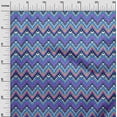 thumbnail image 3 of oneOone Velvet Medium Blue Fabric Ikat Sewing Craft Projects Fabric Prints By Yard 58 Inch Wide, 3 of 5