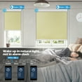 thumbnail image 3 of Keego Motorized Shade Remote Control App Control Voice Control Silent Rechargeable Blackout Roller Blinds Auto Window Blinds Antique White,60.0"w x 46"h, 3 of 8