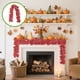 thumbnail image 1 of pstuiky Decoraciones de Halloween y Acción de Gracias guirnalda de hojas artificiales calabaza colgante de ratán guirnalda de hojas de arce decoración para interiores hogar Halloween, 1 of 6