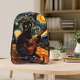 thumbnail image 5 of Sikiie Starry Night Cat Guitarist Clear Backpack, Transparent Bookbag for School for Women Men, Capacity Clear Bag for College, Travel, 5 of 7