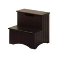thumbnail image 1 of Pilaster Designs - Merlot / Brown Finish Wood Bedroom Step Stool With Storage, 1 of 1