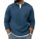 thumbnail image 1 of pstuiky Sudadera con capucha y cuello abierto para hombre, manga larga, dos piezas falsas, parte superior en contraste, jersey holgado, camiseta de manga larga y cuello redondo para hombre., 1 of 6