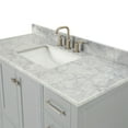thumbnail image 4 of Ariel Cambridge 49 In. Single Rectangle Sink Vanity With Carrara White Marble 0.75 In Countertop In Grey, 4 of 10