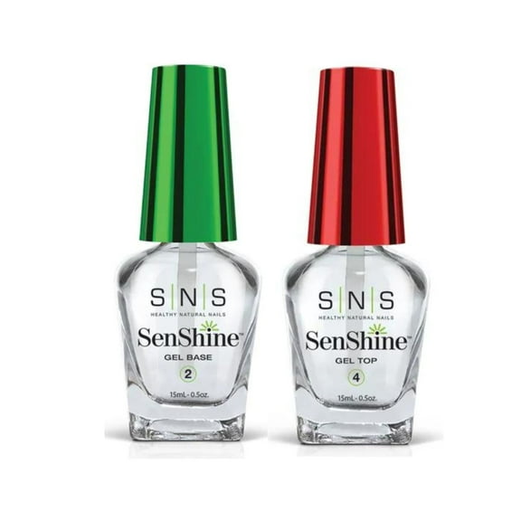 SNS SenShine Bases & Sealers - Gel Base and Gel Top Combo - 0.5 oz each