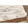 thumbnail image 4 of HomeRoots 512035 8 ft. Ivory Tan & Gray Wool Abstract Hand Tufted Handmade Runner Area Rug, 4 of 5