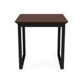 thumbnail image 4 of Gansett Reception Waiting Room Healthcare Steel End Table / Black Steel / Walnut, 4 of 5