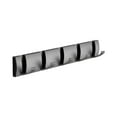 thumbnail image 1 of Wall Mounted Aluminum Coat Rack With 5 Retractable Hooks For Secure Space Saving Storage, 1 of 9