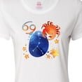 thumbnail image 4 of Inktastic Cancer Crab Constellation Zodiac Sign Illustration Women's T-Shirt, 4 of 5