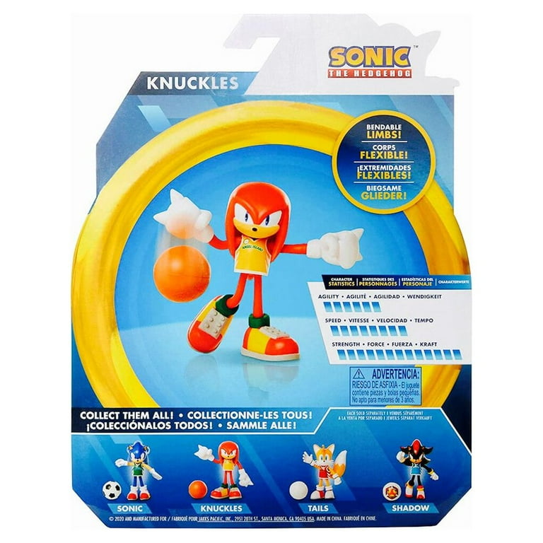 Sonic The Hedgehog - Knuckles with Basketball 4 Inch Action Figure
